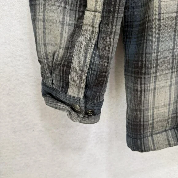 Carhartt Jacket Mens Medium Sherpa Lined Plaid Shirt Coat Workwear Fall 2019 - Picture 16 of 16